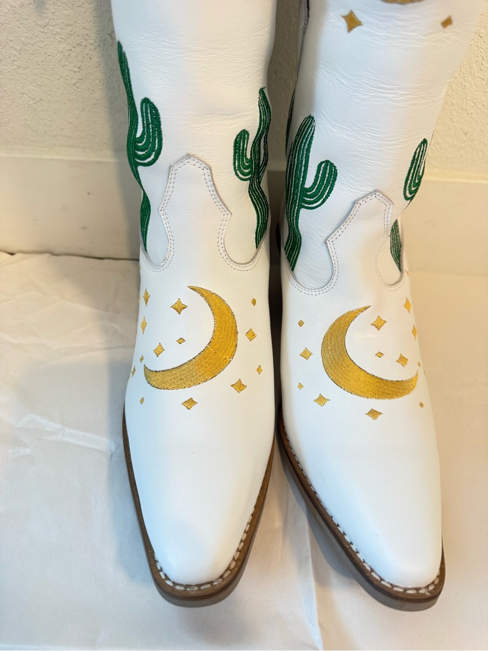 Dingo Pachita Celestial Western Boots NWT in White Size 8 - Picture 5 of 13